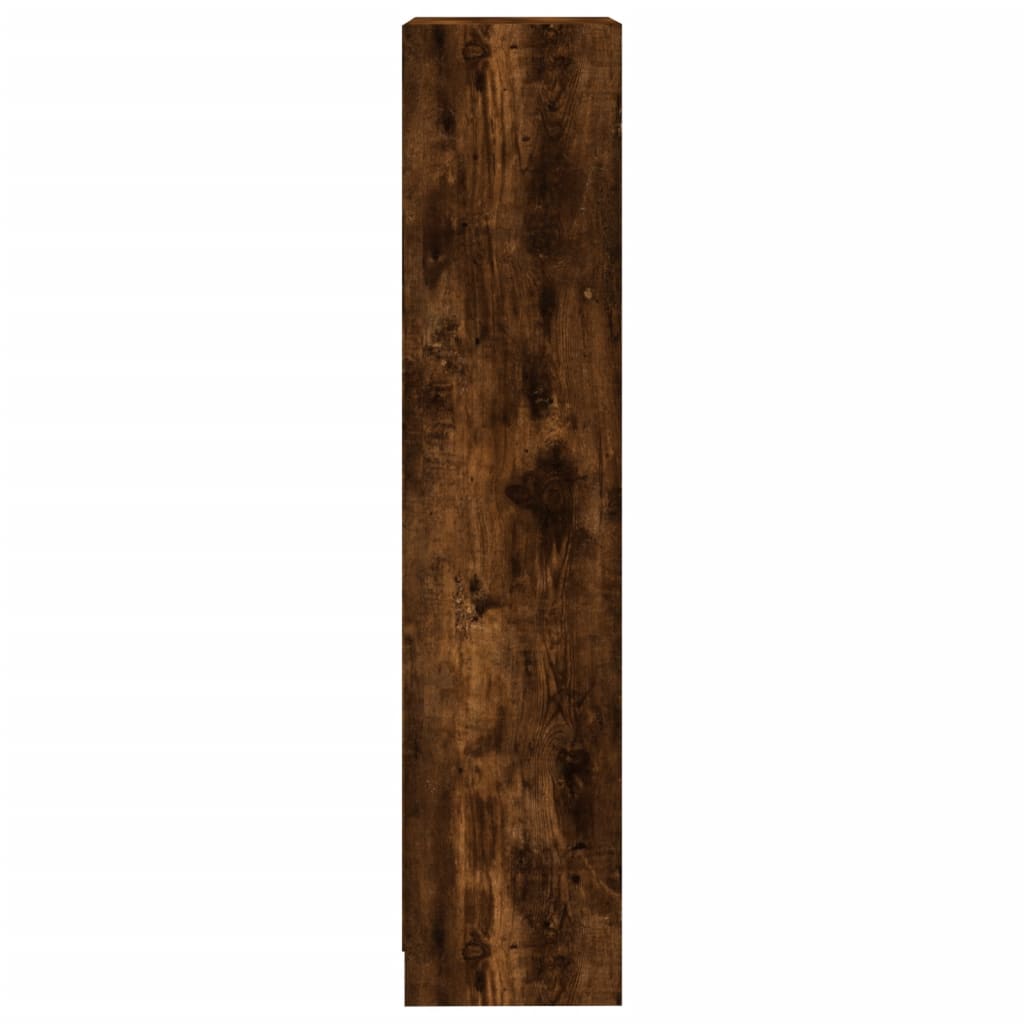 vidaXL Libreria a 3 Ripiani Rovere Fumo 40x24x109 cm Legno Multistrato