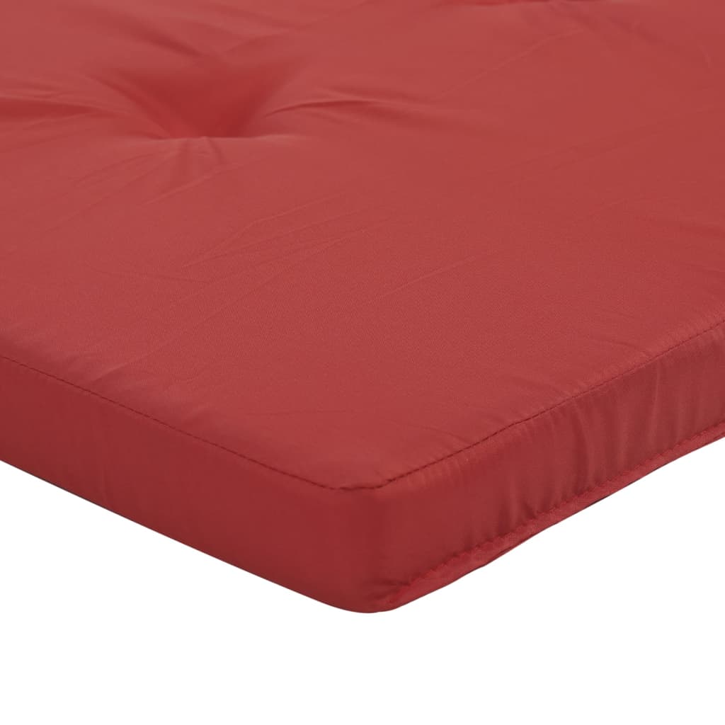 vidaXL Cuscini per Sedia a Sdraio 2 pz Rosso in Tessuto Oxford