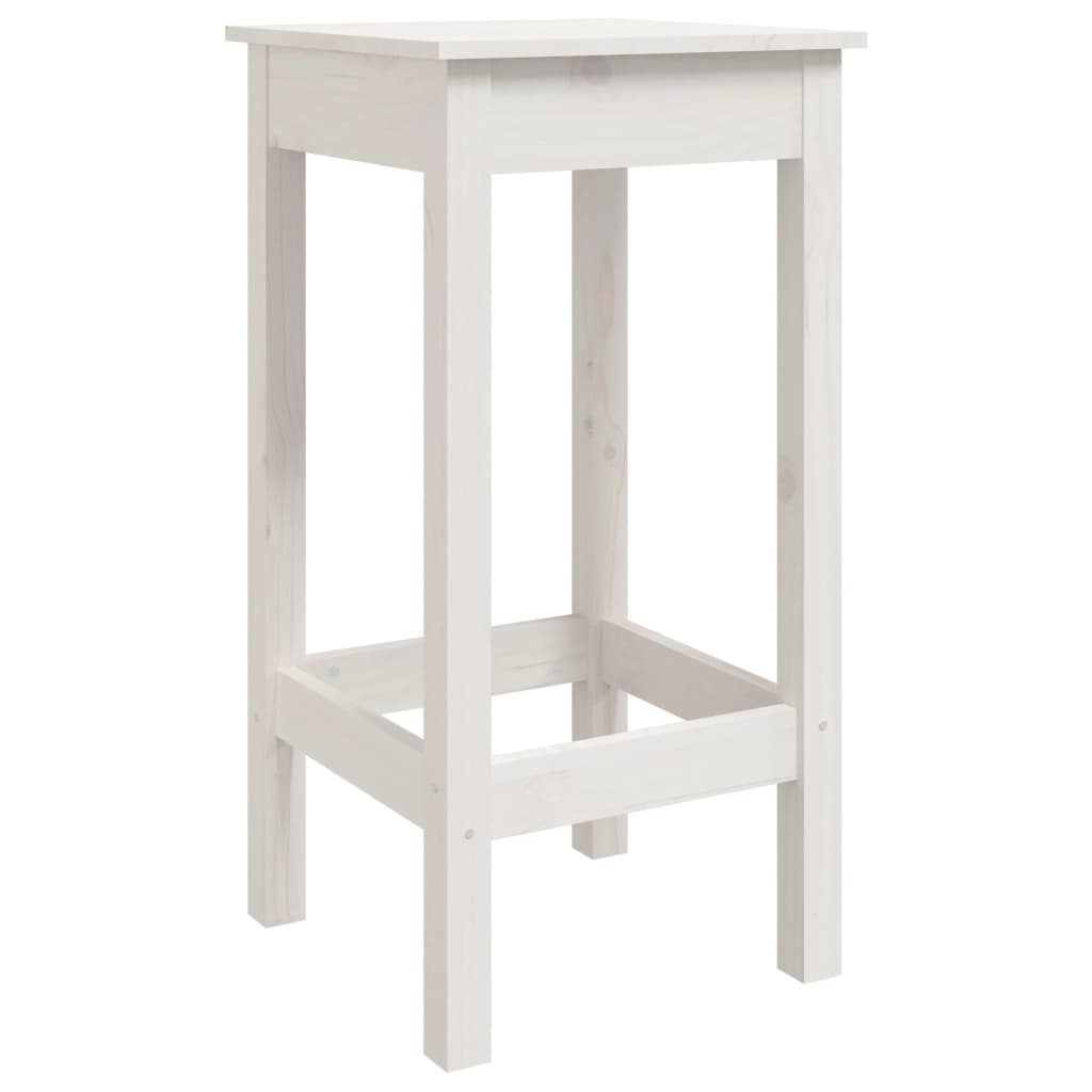 vidaXL Set Bar da Giardino 7 pz Bianco in Legno Massello di Pino