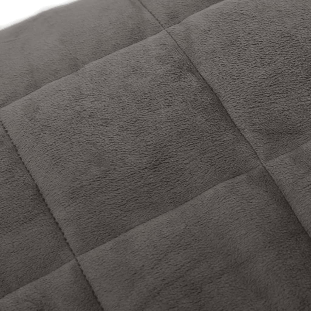 vidaXL Coperta Ponderata Grigia 135x200 cm 6 kg Tessuto