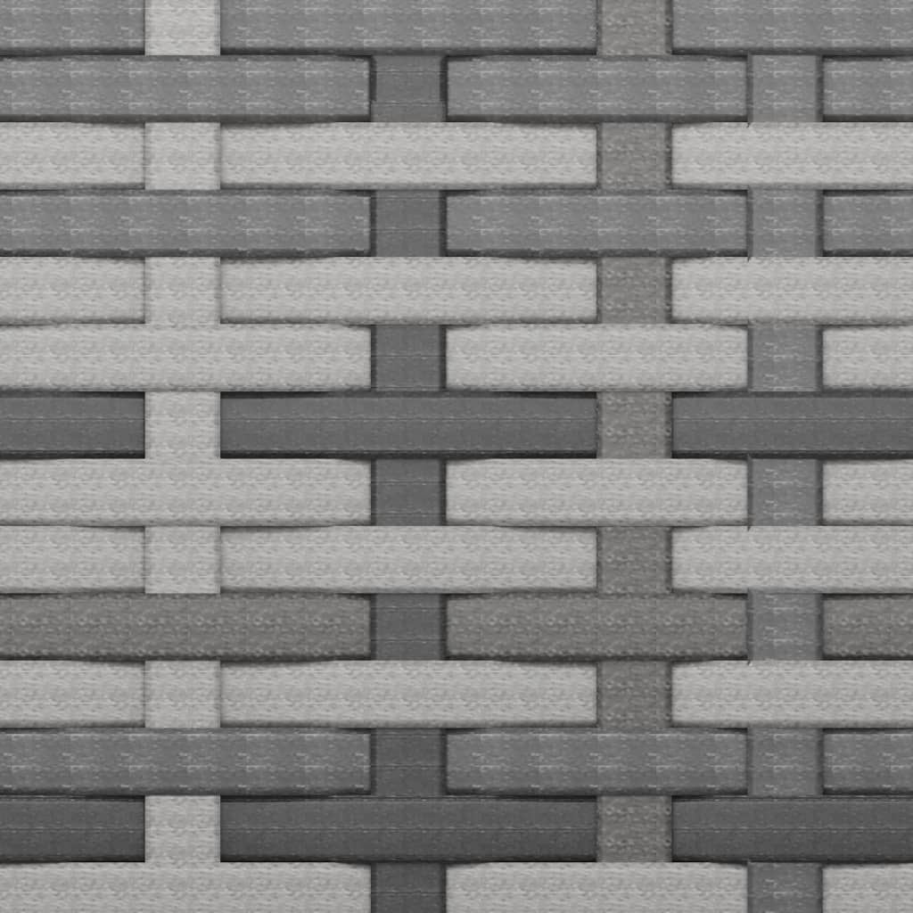 vidaXL Divani Centrali da Giardino con Cuscini 2pz Polyrattan Grigio