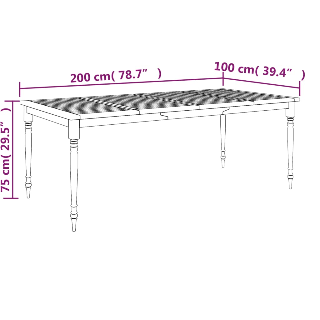 vidaXL Set Pranzo Giardino 9pz con Cuscini Grigio Scuro Massello Teak