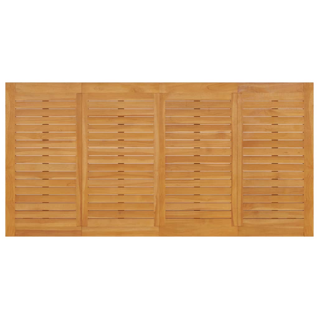 vidaXL Set Pranzo Giardino 9pz con Cuscini Grigio Scuro Massello Teak