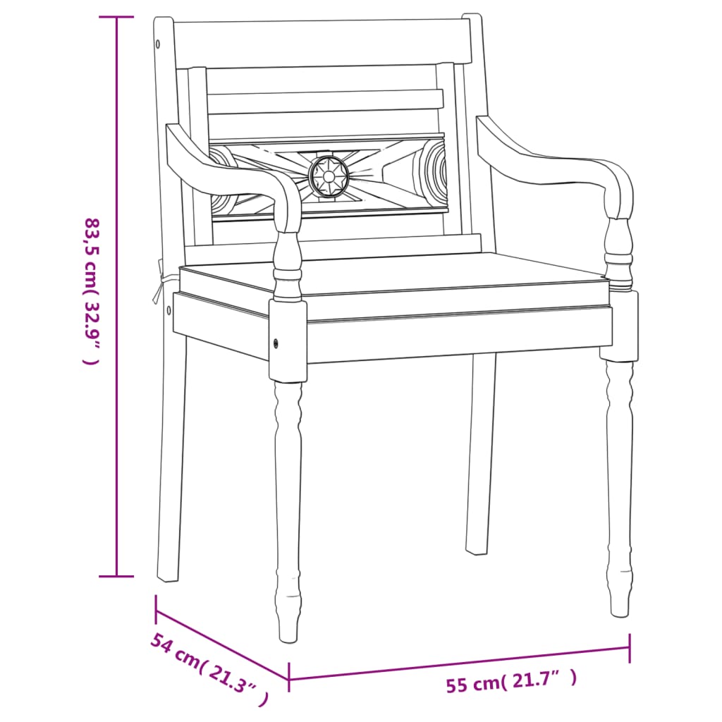 vidaXL Set Pranzo Giardino 9pz con Cuscini Grigio Scuro Massello Teak