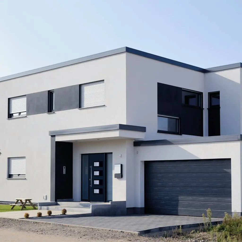 vidaXL Porta Ingresso Antracite 100x200 cm in Alluminio e PVC VIDAXL