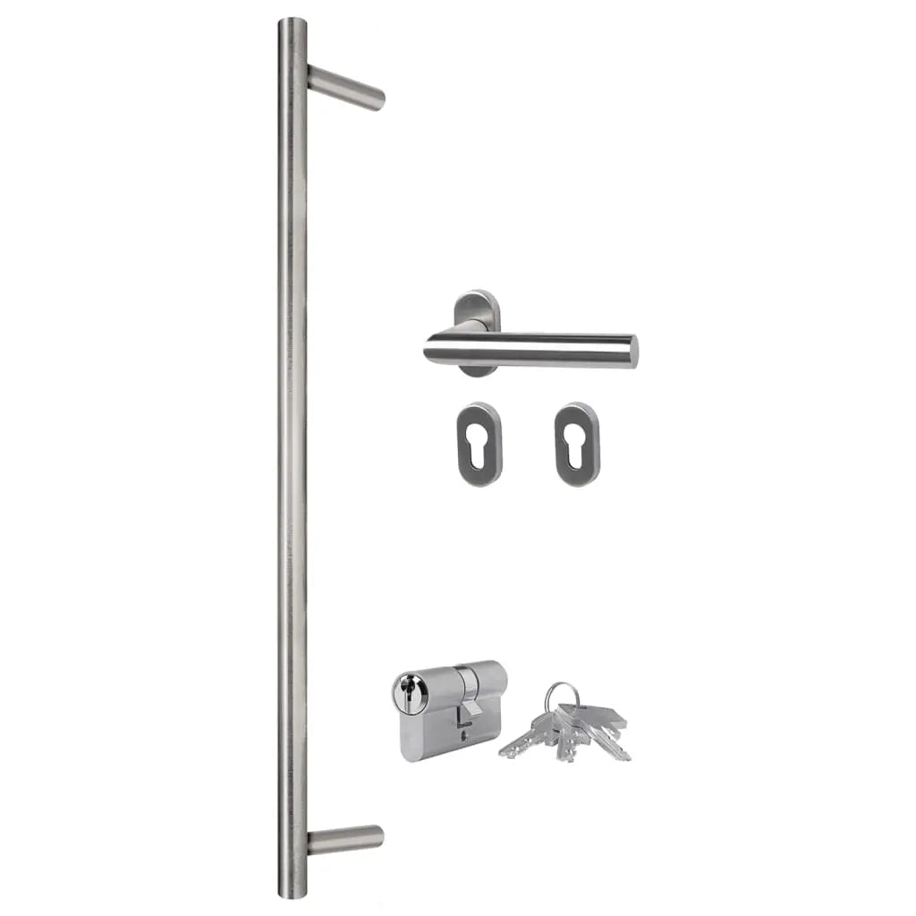 vidaXL Porta Ingresso Antracite 100x200 cm in Alluminio e PVC VIDAXL
