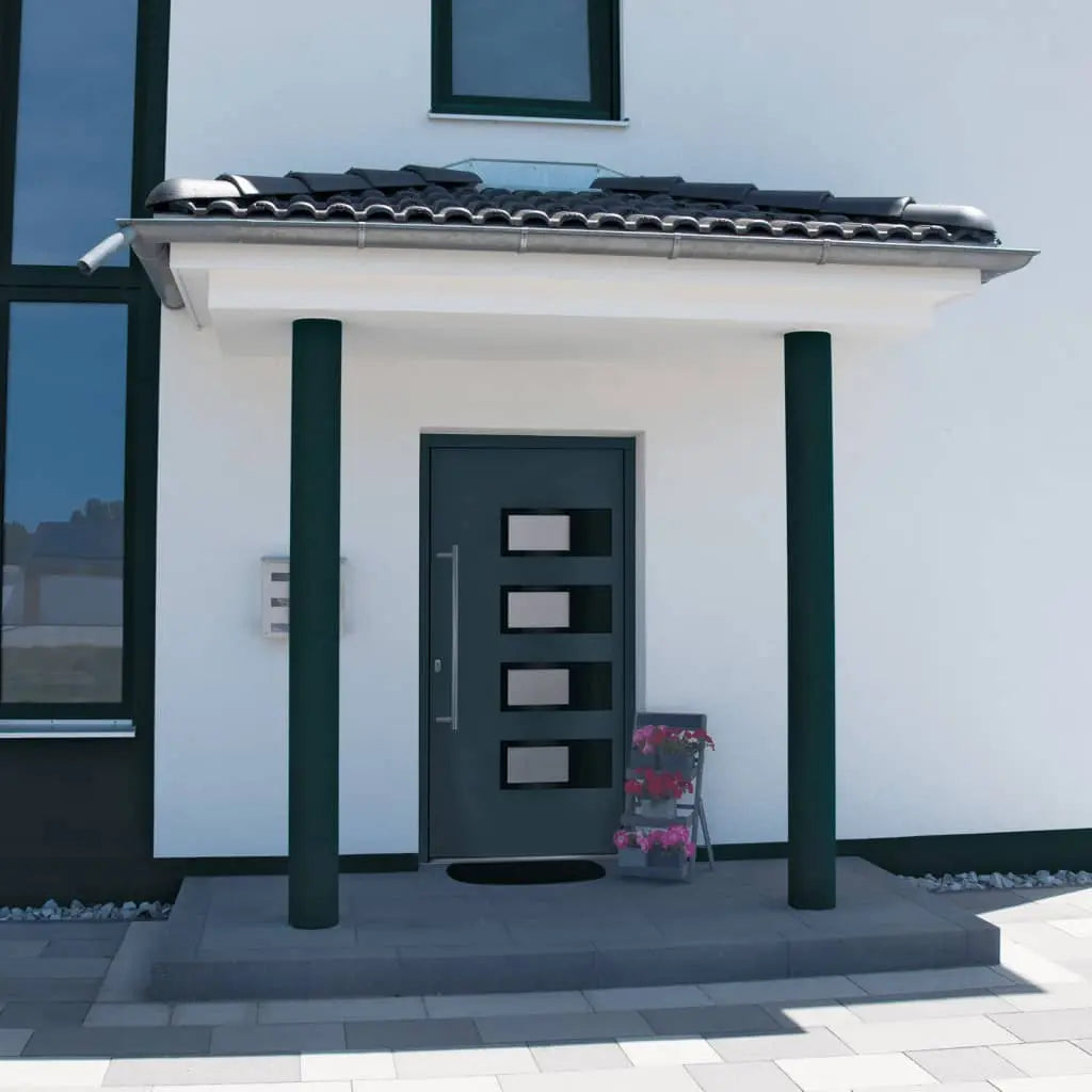 vidaXL Porta Ingresso Antracite 100x200 cm in Alluminio e PVC VIDAXL