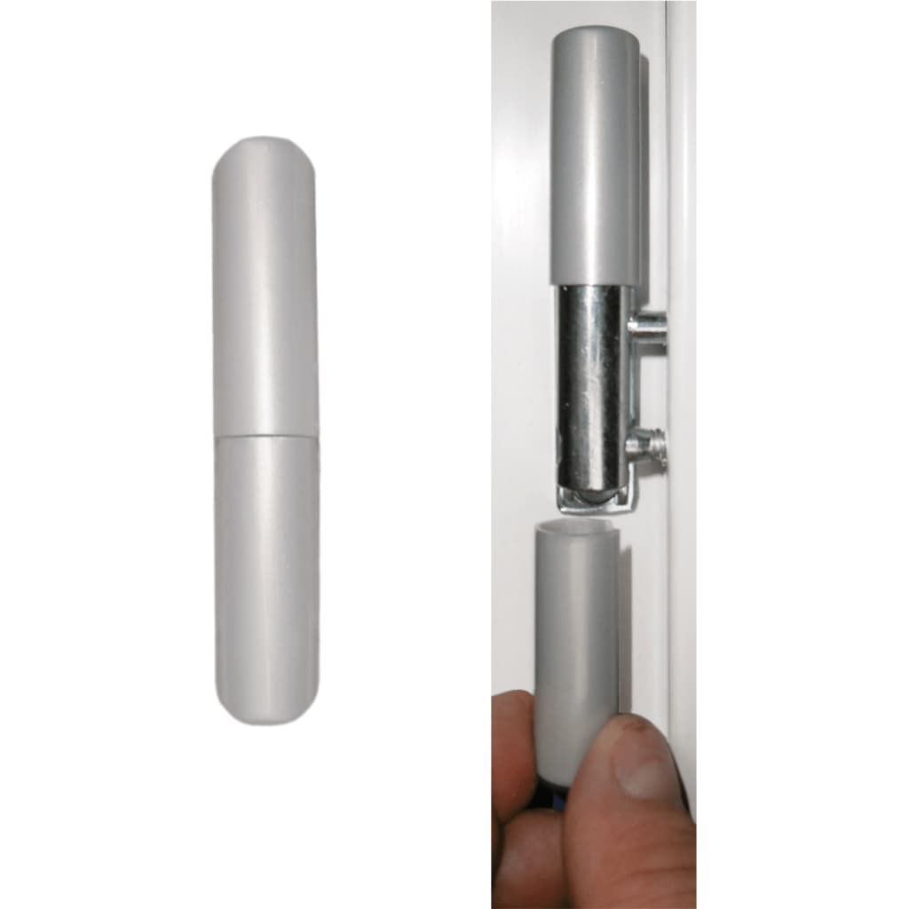 vidaXL Porta Ingresso Antracite 108x208 cm in PVC