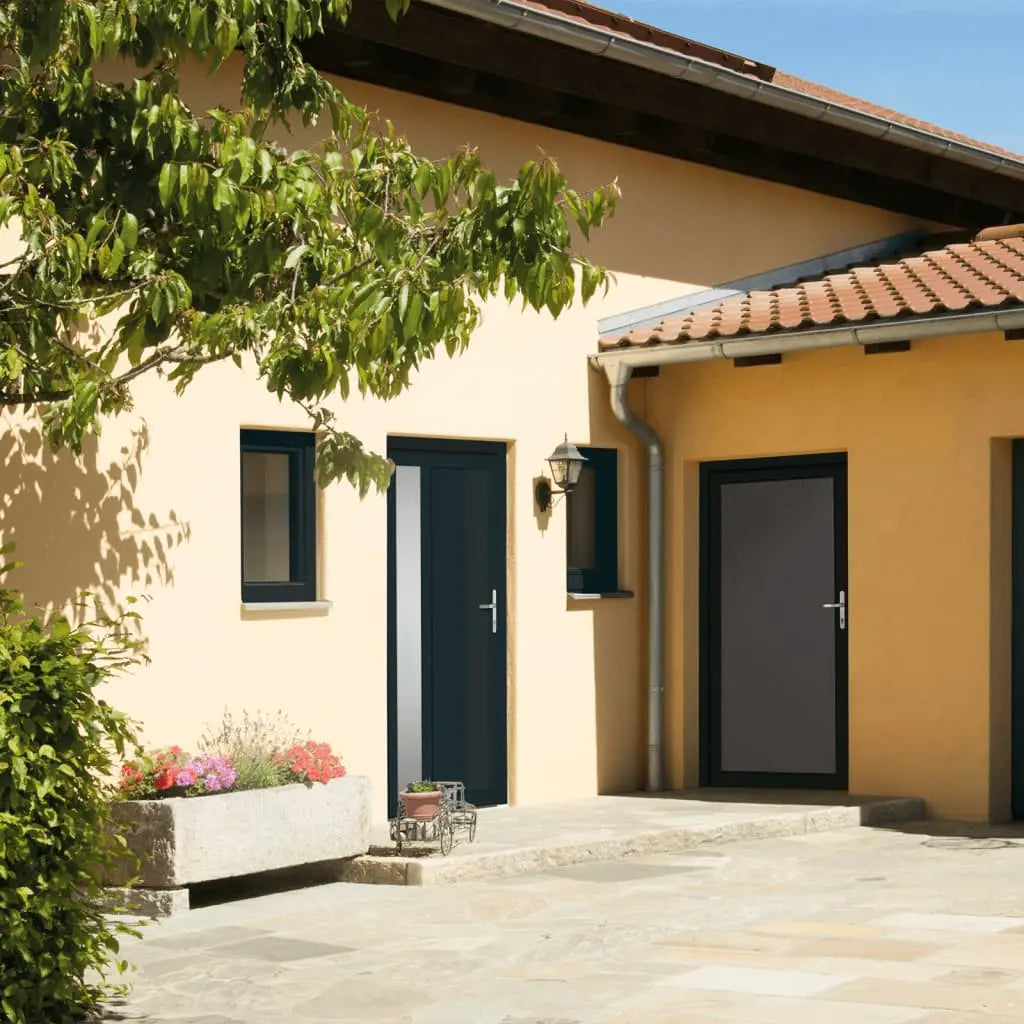 vidaXL Porta Ingresso Antracite 98x200 cm in PVC VIDAXL