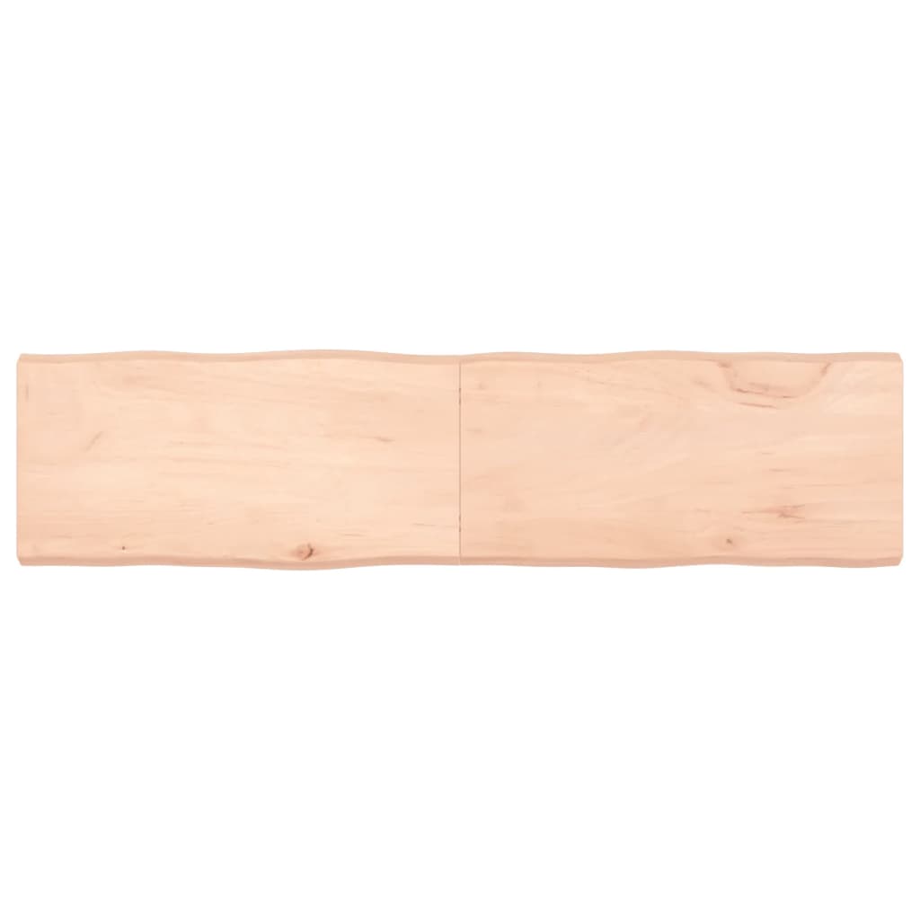 vidaXL Piano per Tavolo 160x40x(2-6) cm Rovere Non Trattato Bordi Vivi