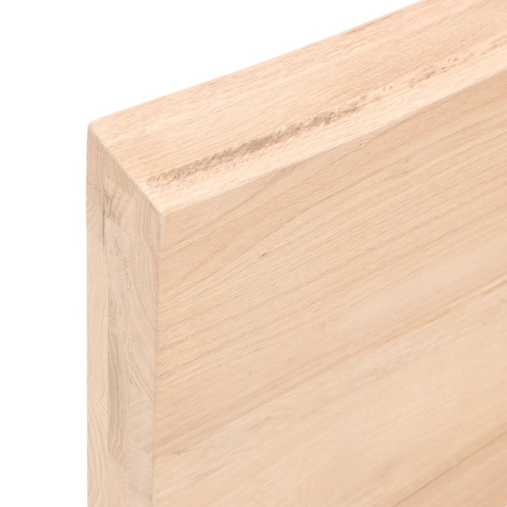 vidaXL Piano per Tavolo 160x40x(2-6) cm Rovere Non Trattato Bordi Vivi