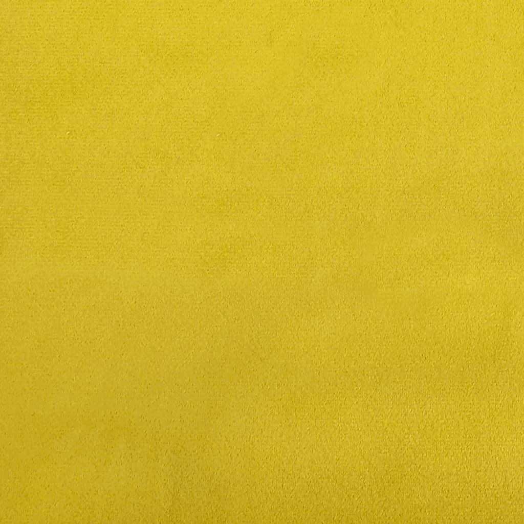 vidaXL Divano Letto a L Giallo 271x140x70 cm in Velluto