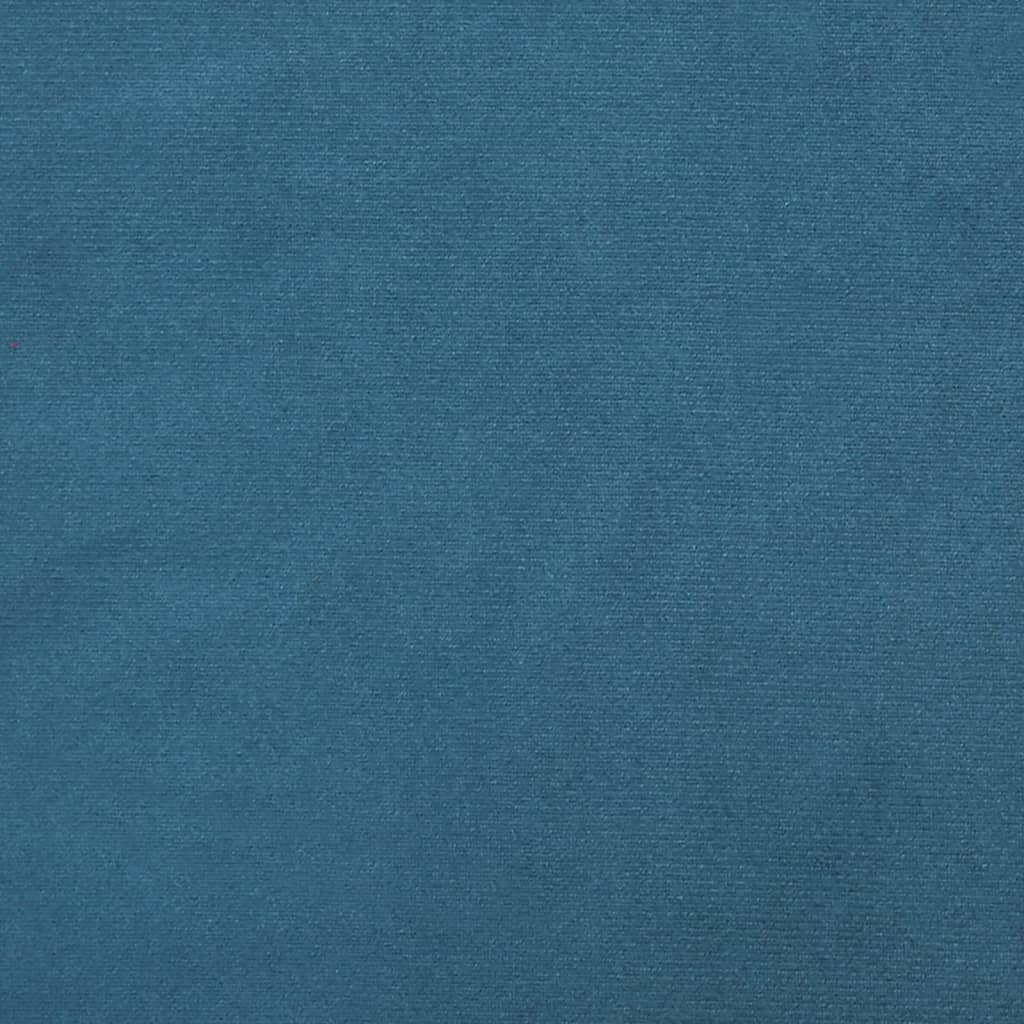 vidaXL Divano Letto a L Blu 255x140x70 cm in Velluto