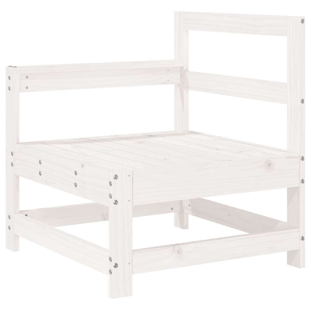 vidaXL Set Salotto da Giardino 8 pz in Legno Massello di Pino Bianco