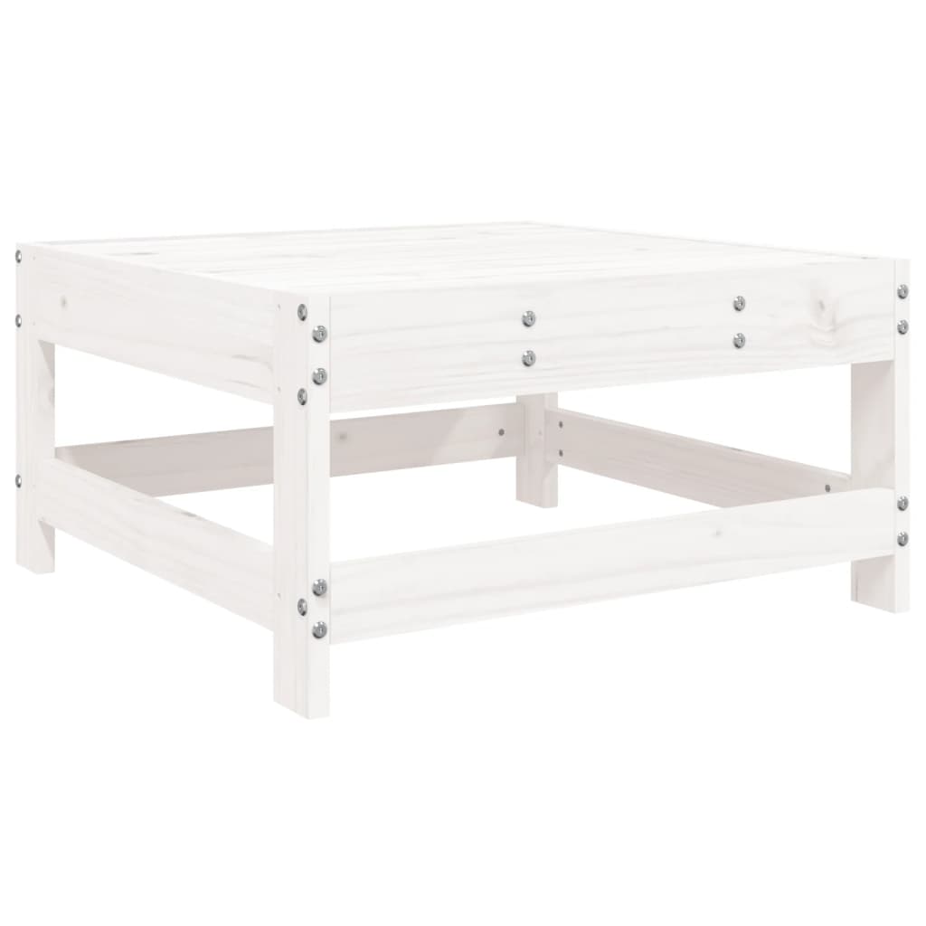 vidaXL Set Salotto da Giardino 8 pz in Legno Massello di Pino Bianco