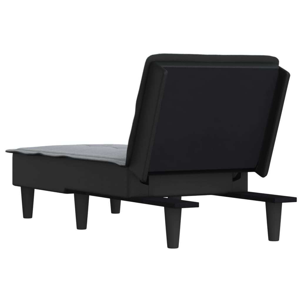 vidaXL Chaise Longue in Tessuto Grigio Chiaro