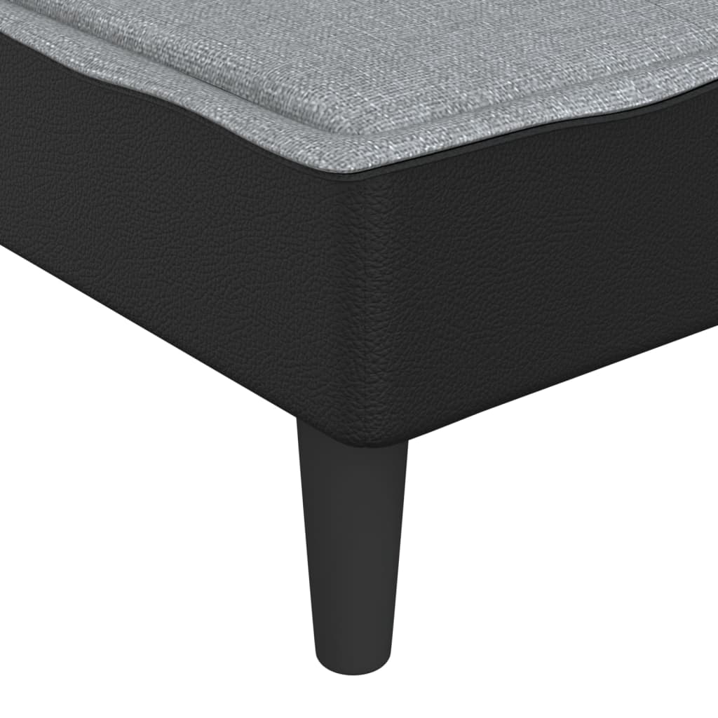 vidaXL Chaise Longue in Tessuto Grigio Chiaro