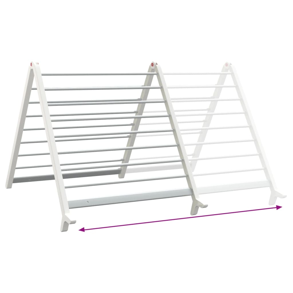 vidaXL Stendibiancheria Vasca da Bagno Estensibile 53-90 cm Alluminio