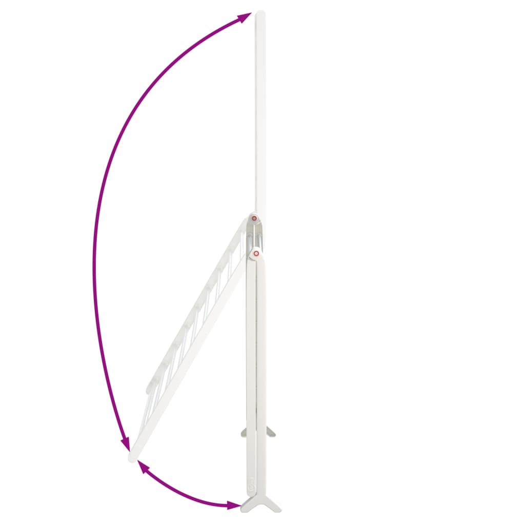 vidaXL Stendibiancheria Vasca da Bagno Estensibile 53-90 cm Alluminio