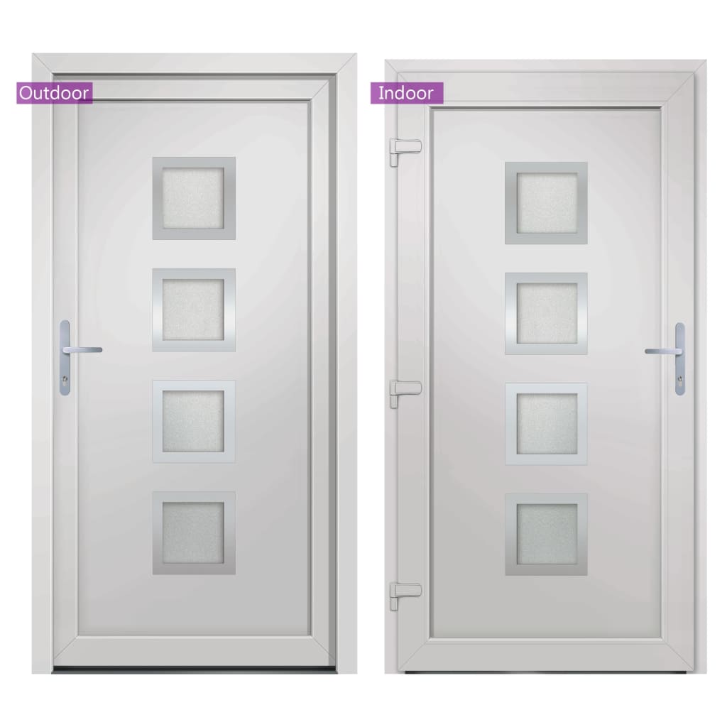 vidaXL Porta Ingresso Bianca 108x200 cm in PVC