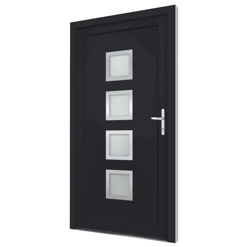 vidaXL Porta Ingresso Antracite 98x190 cm in PVC VIDAXL