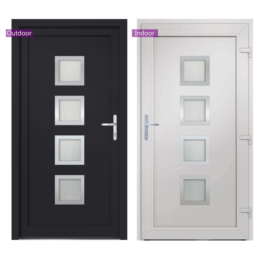 vidaXL Porta Ingresso Antracite 98x200 cm in PVC