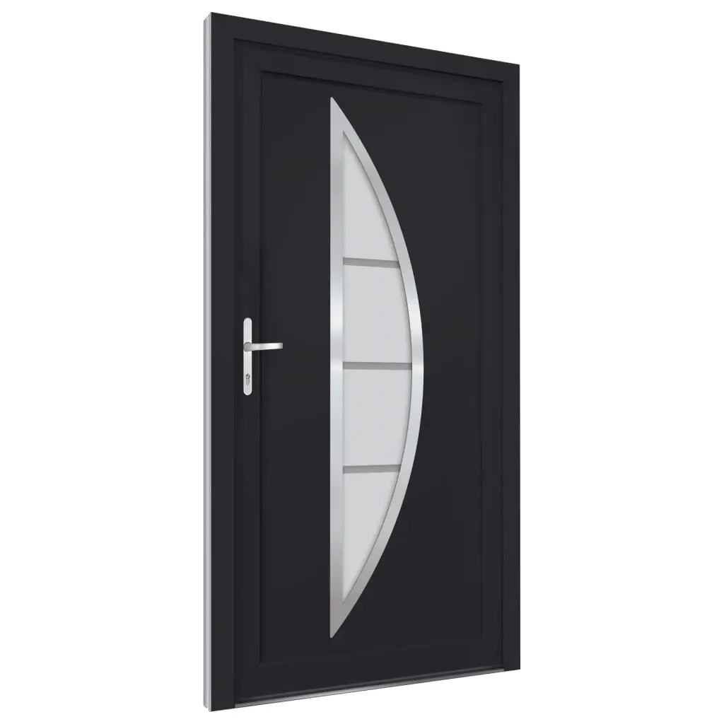 vidaXL Porta Ingresso Antracite 108x200 cm in PVC VIDAXL