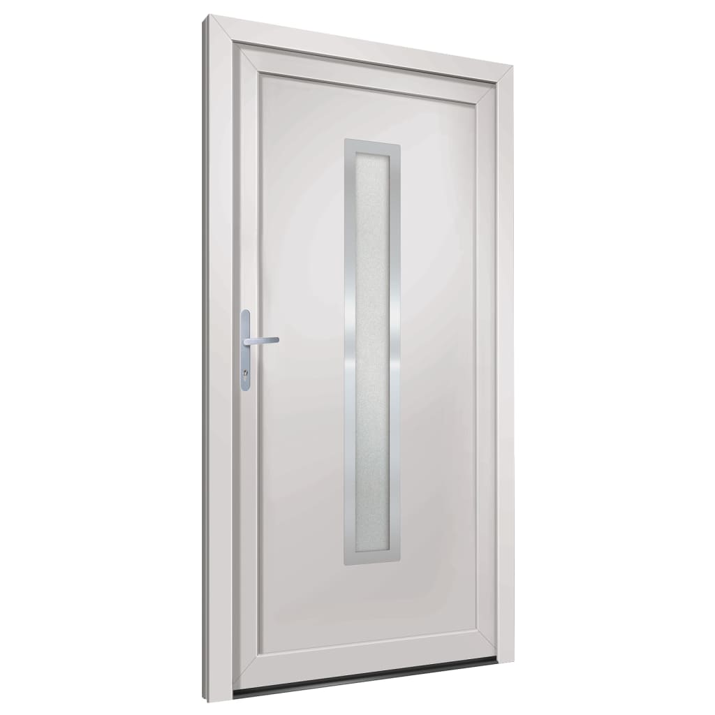 vidaXL Porta Ingresso Bianca 98x208 cm in PVC