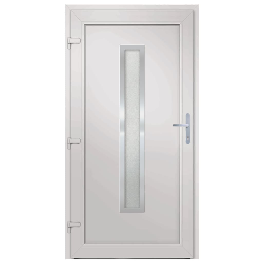 vidaXL Porta Ingresso Bianca 98x208 cm in PVC