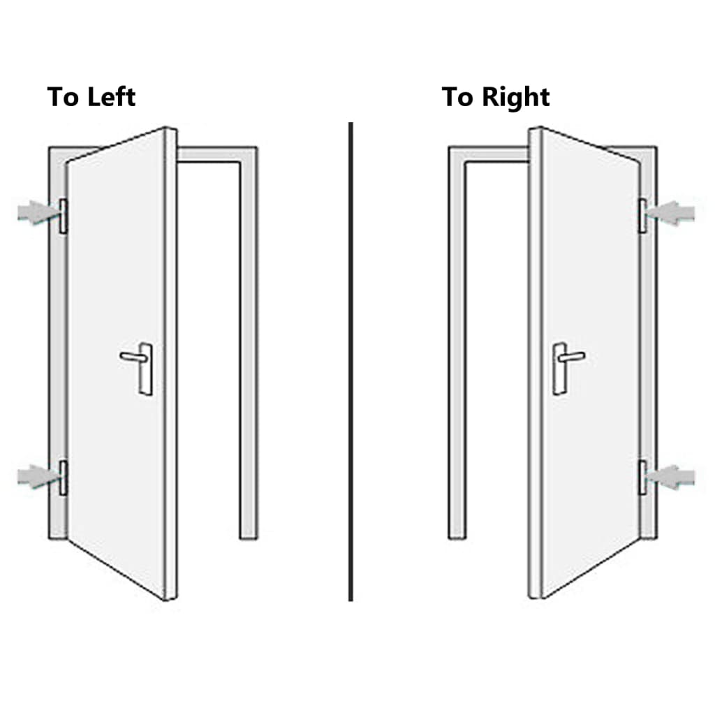 vidaXL Porta Ingresso Antracite 98x208 cm in PVC
