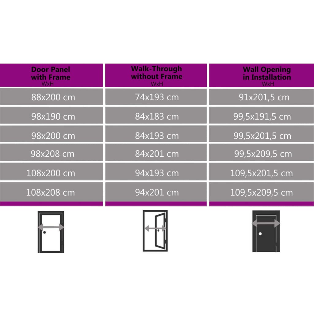 vidaXL Porta Ingresso Antracite 98x208 cm in PVC