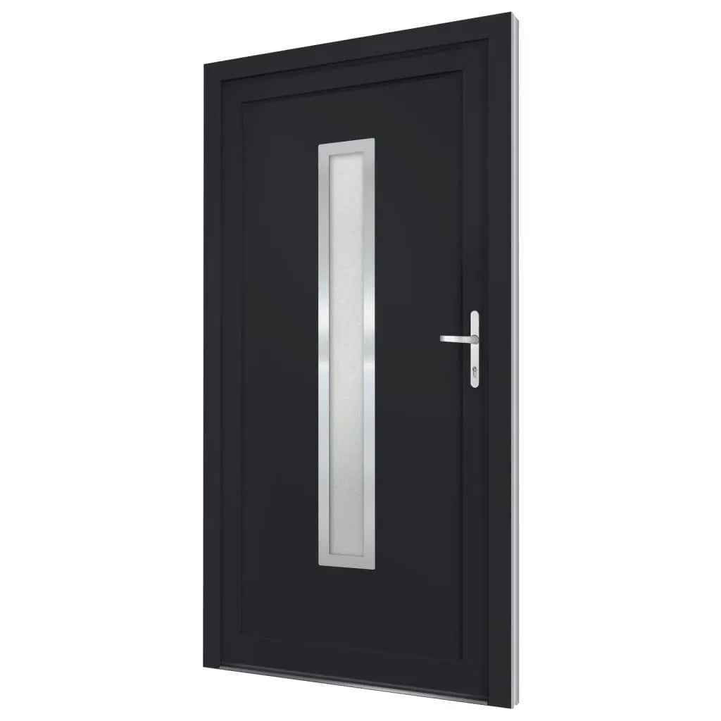 vidaXL Porta Ingresso Antracite 108x200 cm in PVC VIDAXL