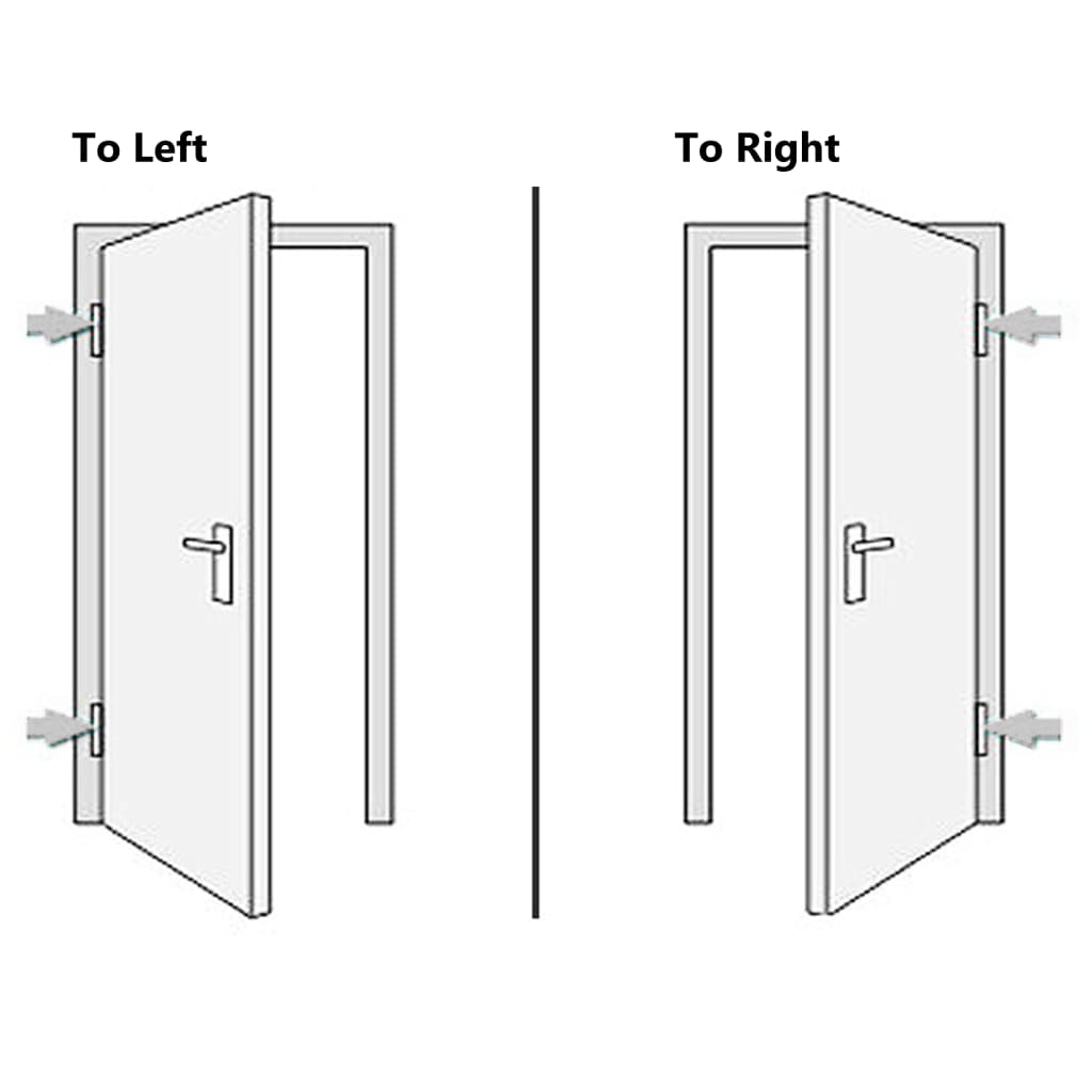 vidaXL Porta Ingresso Antracite 98x208 cm in PVC