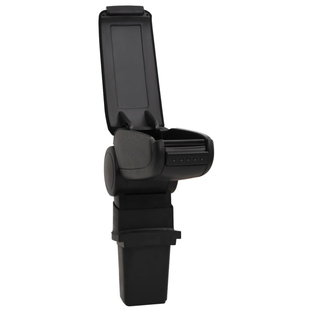 vidaXL Bracciolo per Auto Nero 12x32x(34-50) cm in ABS