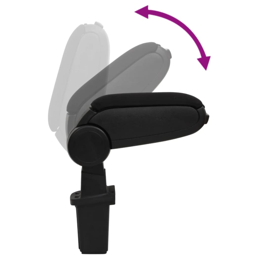 vidaXL Bracciolo per Auto Nero 12x32x(34-50) cm in ABS