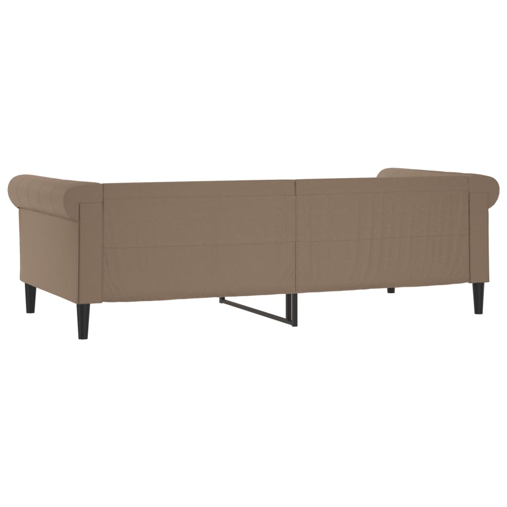 vidaXL Letto da Giorno Cappuccino 90x200 cm in Similpelle