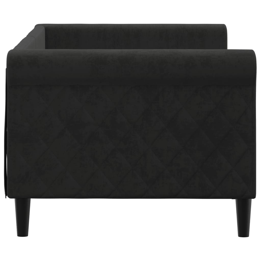 vidaXL Letto da Giorno Nero 80x200 cm in Velluto