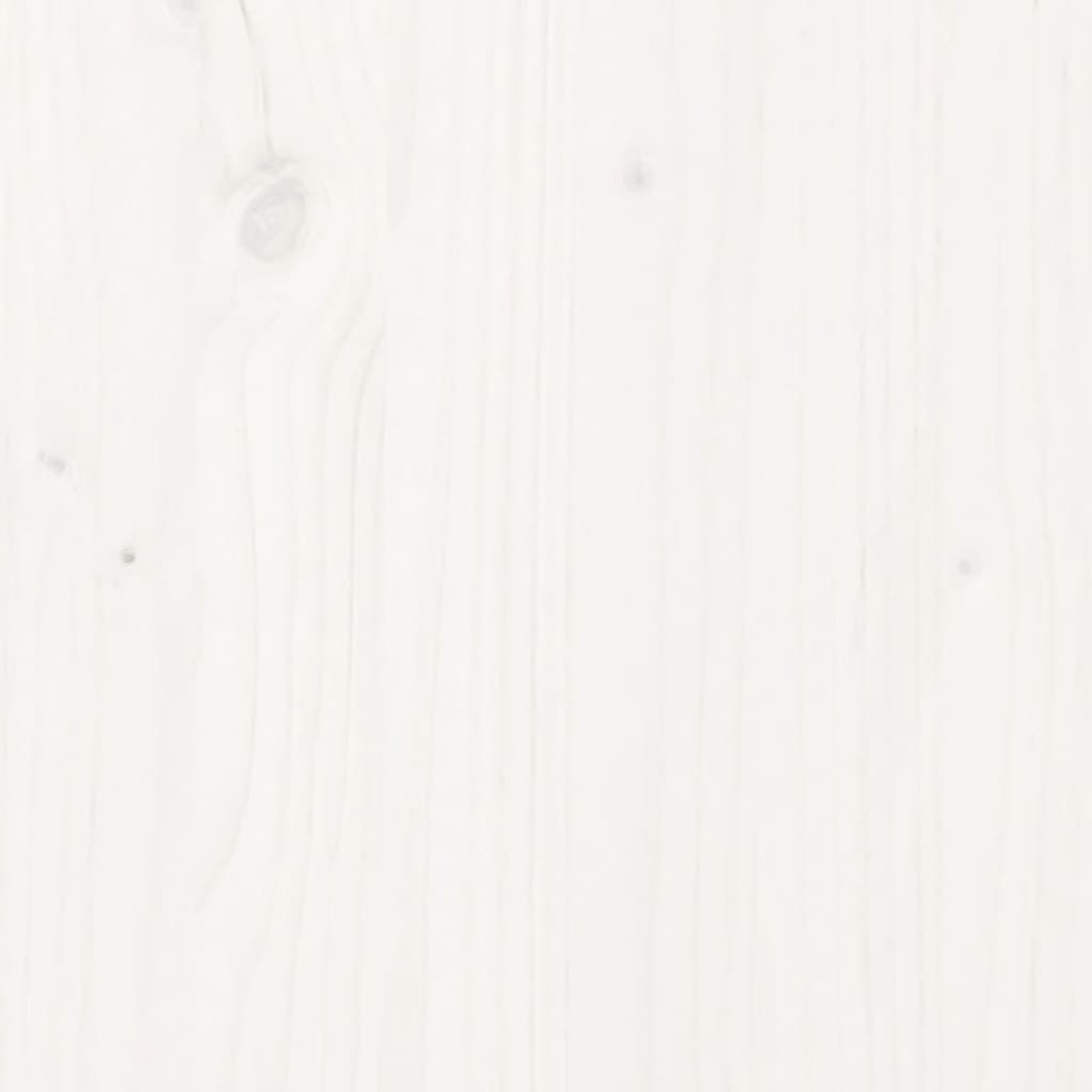 vidaXL Giroletto senza Materasso Bianco 100x200 cm Legno Massello Pino