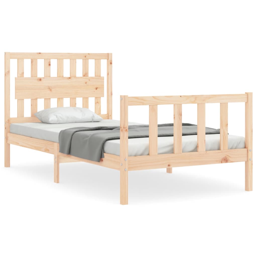 vidaXL Giroletto senza Materasso 100x200 cm in Legno Massello di Pino