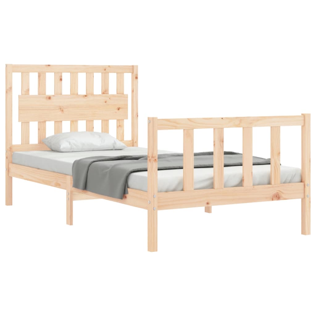 vidaXL Giroletto senza Materasso 100x200 cm in Legno Massello di Pino