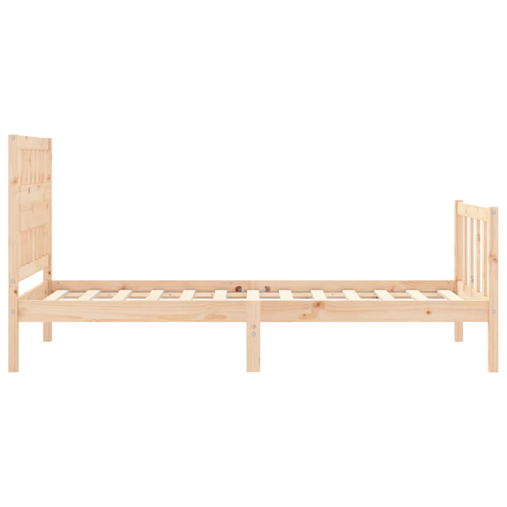 vidaXL Giroletto senza Materasso 100x200 cm in Legno Massello di Pino