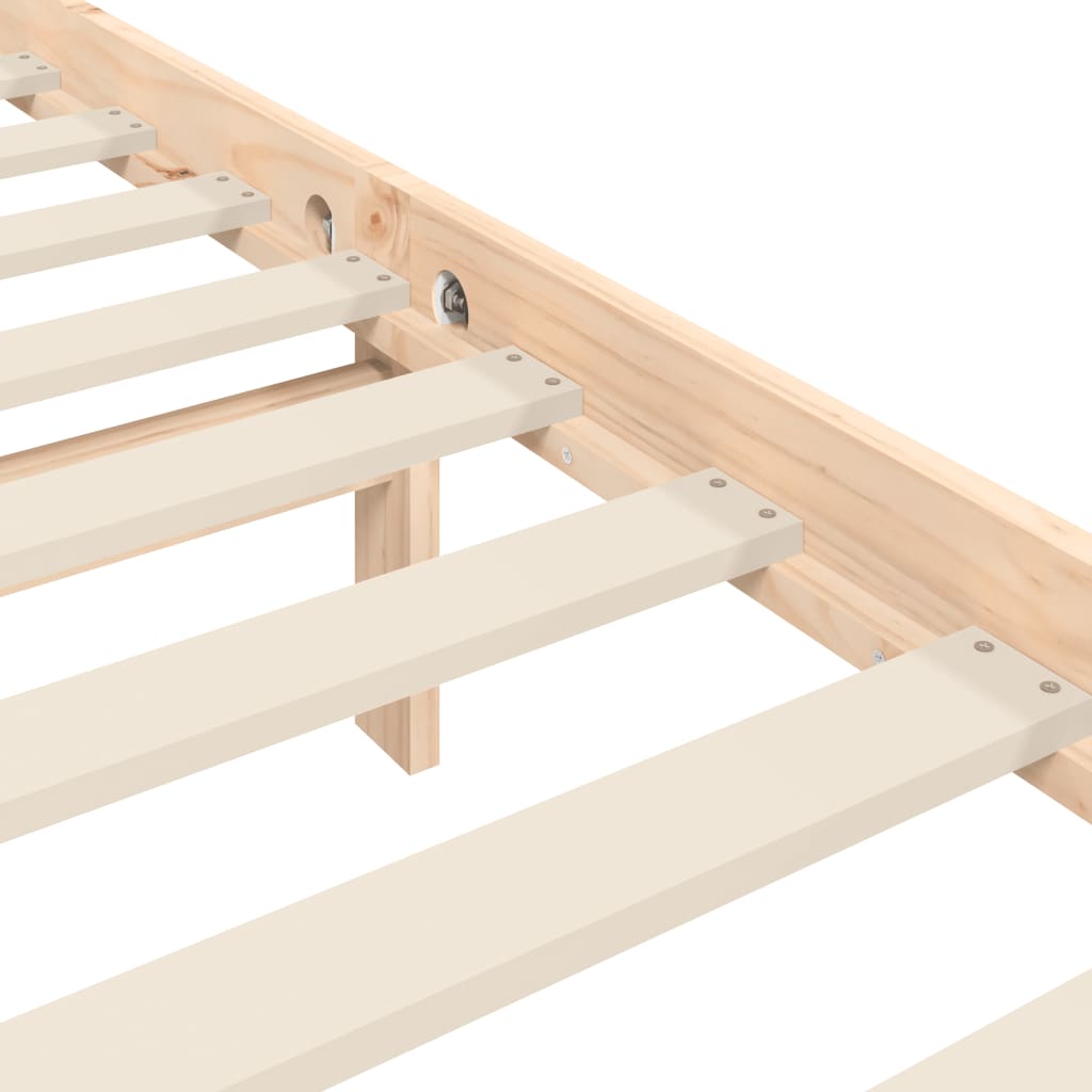 vidaXL Giroletto senza Materasso 100x200 cm in Legno Massello di Pino