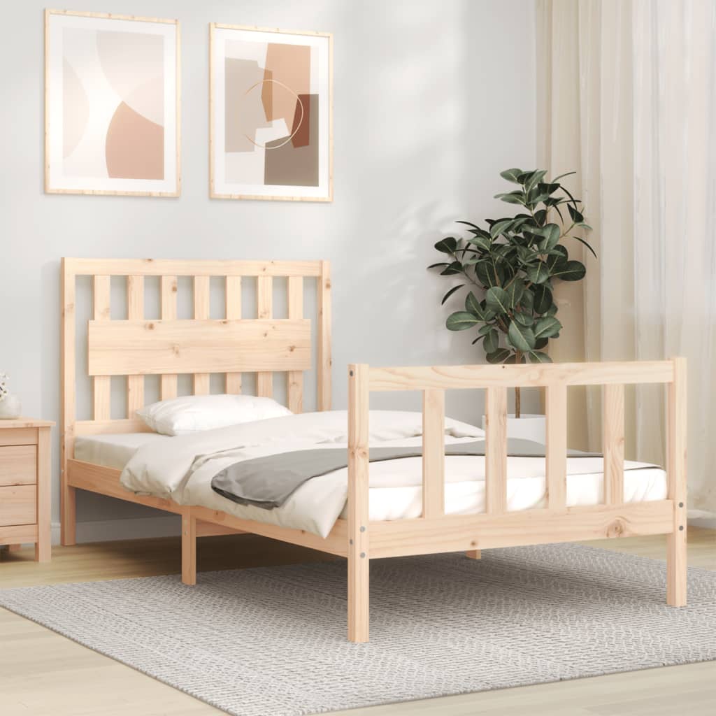 vidaXL Giroletto senza Materasso 100x200 cm in Legno Massello di Pino