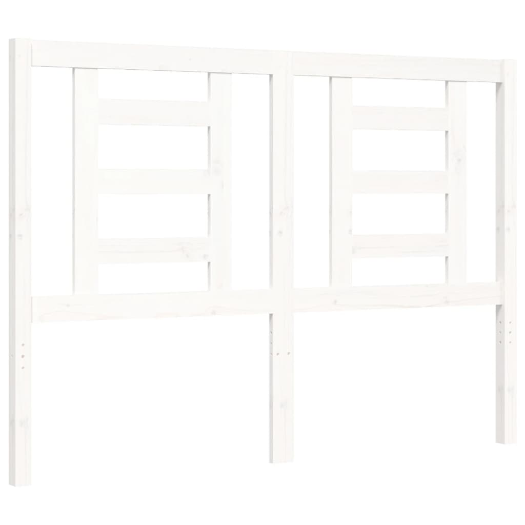 vidaXL Giroletto senza Materasso Bianco 120x200 cm Legno Massello Pino