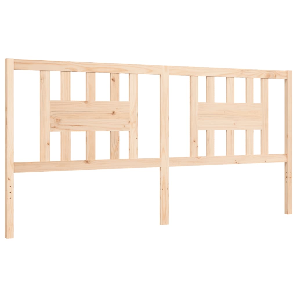 vidaXL Giroletto con Testiera 200x200 cm in Legno Massello
