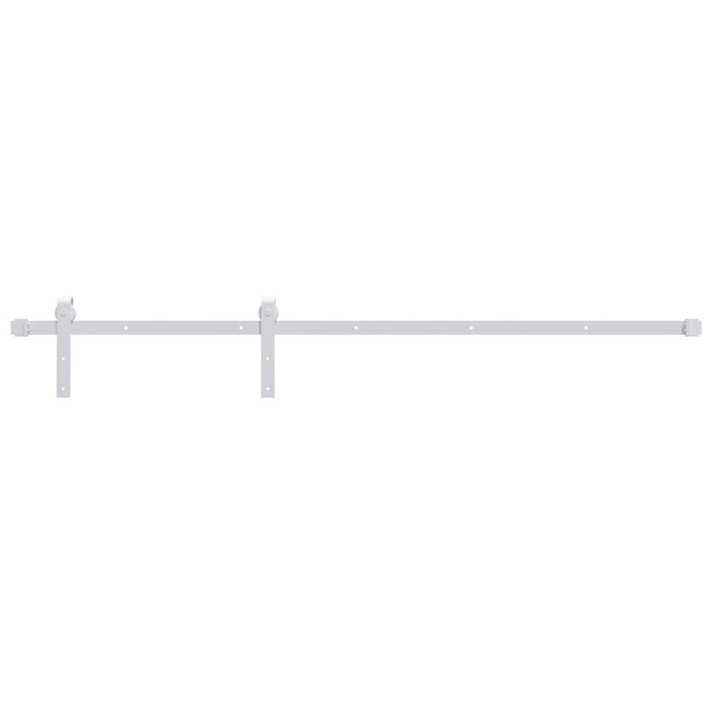vidaXL Porta Scorrevole con Set Hardware 90x210 cm Legno Massello Pino