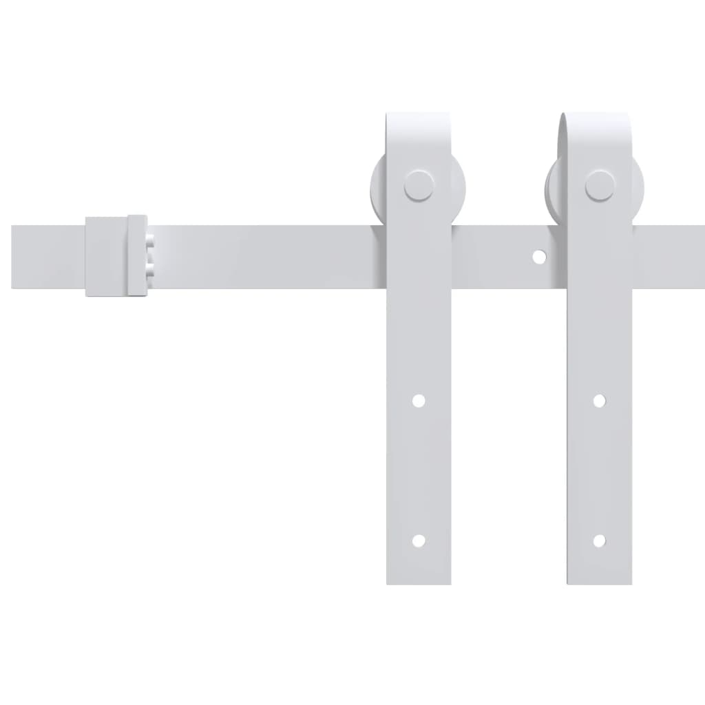 vidaXL Porta Scorrevole con Set Hardware 95x210 cm Legno Massello Pino