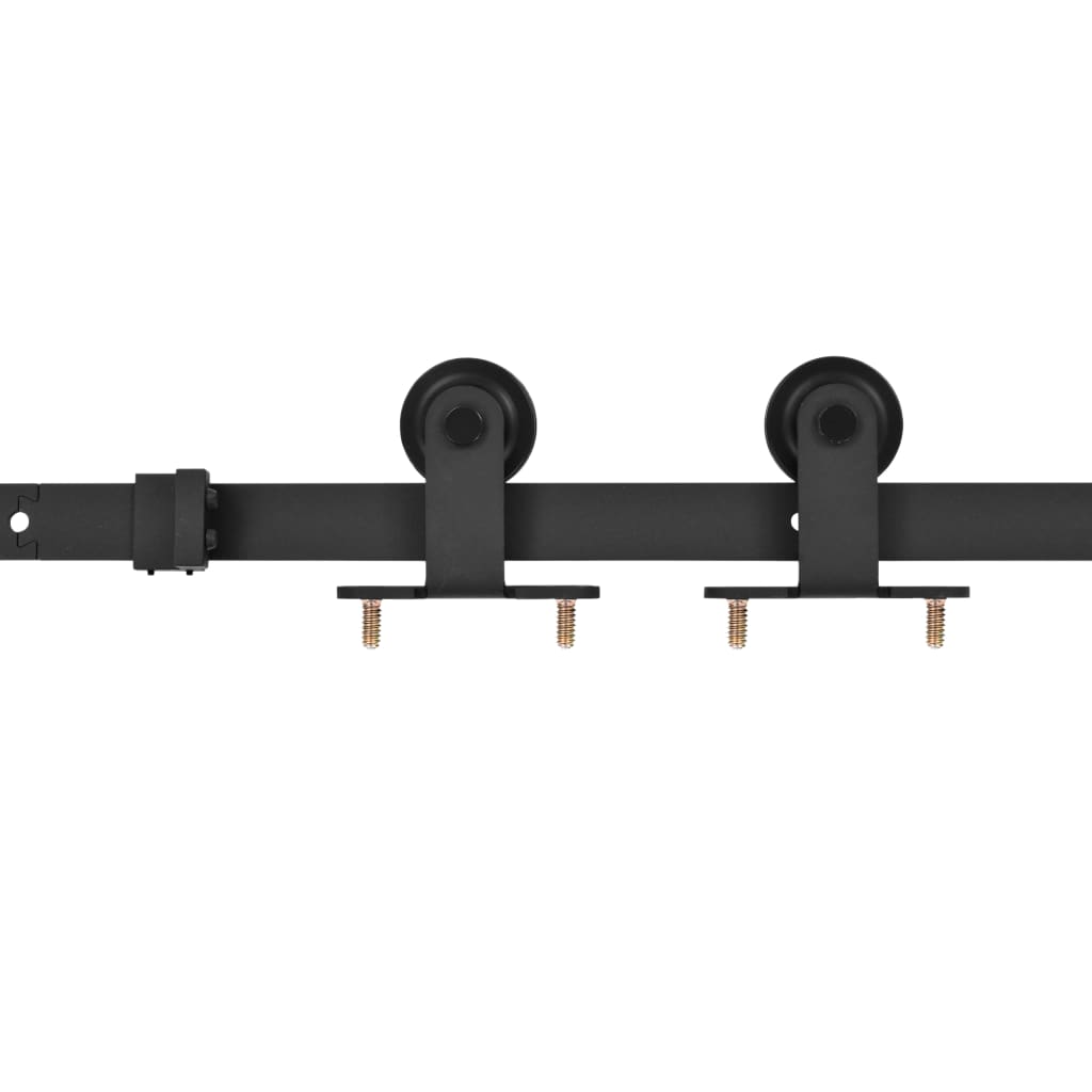 vidaXL Porta Scorrevole con Set Hardware 85x210 cm Legno Massello Pino
