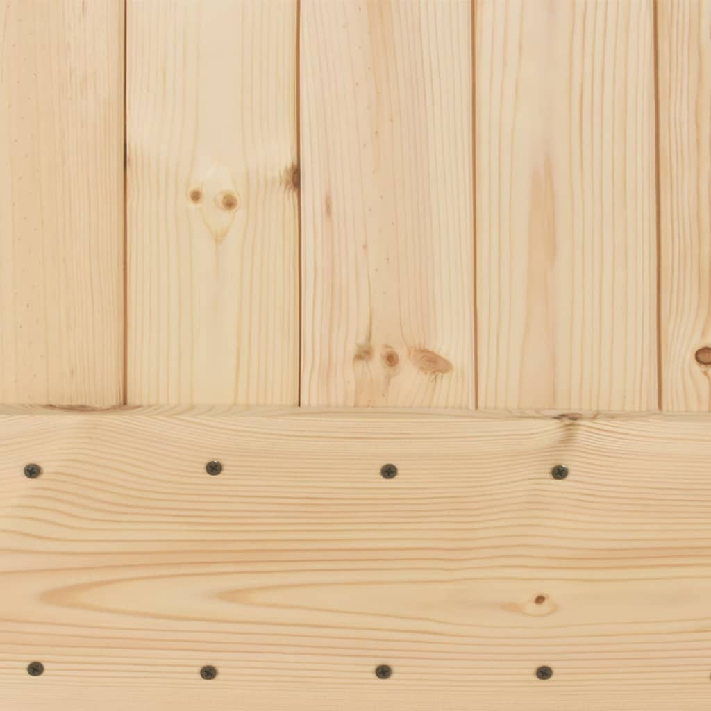 vidaXL Porta Scorrevole con Set Hardware 100x210cm Legno Massello Pino