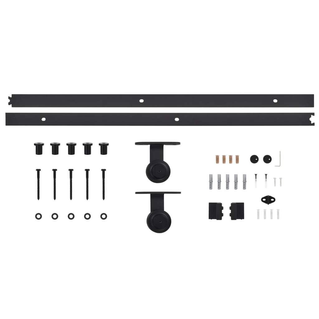 vidaXL Porta Scorrevole con Set Hardware 70x210 cm Legno Massello Pino